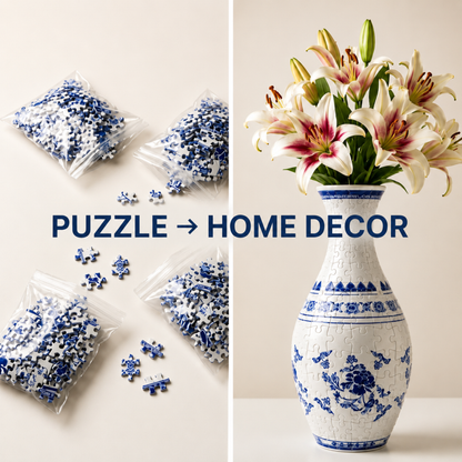 3D Puzzle Flower Vase - 160 Piece